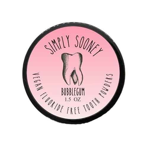 Simply Sooney Remineralizing Vegan Mineral Tooth Powder I Bubblegum Formula for Kids I Natural Whitening I Stronger Teeth 1.5oz (1.5 oz jar)