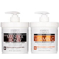 Advanced Clinicals Manuka Honey Hydrating Cream + Vitamin C Brightening Cream Set