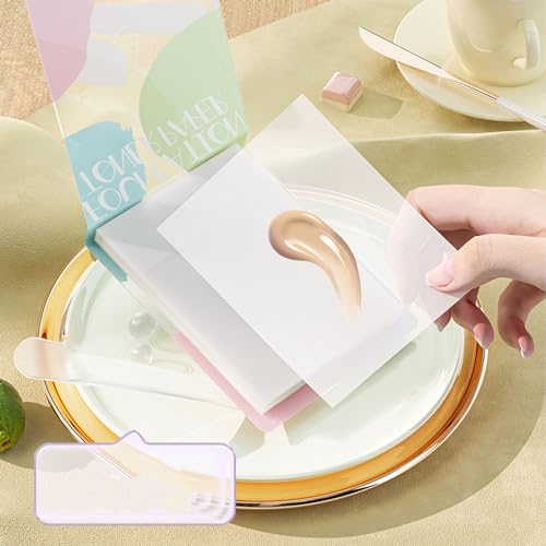 2pcs Liquid Paper Makeup Mixing Palette with Mixing Sticks