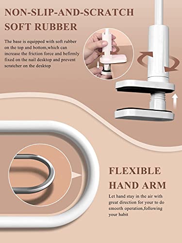 LIONVISON Practice Hand for Acrylic Nails with 100 Nail Tips - Flexible, Durable, Reusable Nail Practice Tool