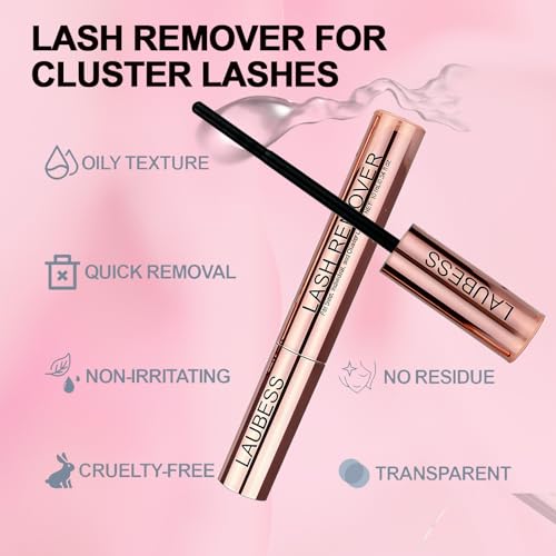 LAUBESS Lash Remover for Extensions - Gentle & Fast 10ML