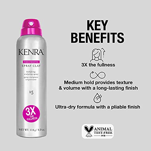 Kenra Volumizing Spray Clay 15 - Medium Hold for Texture & Volume