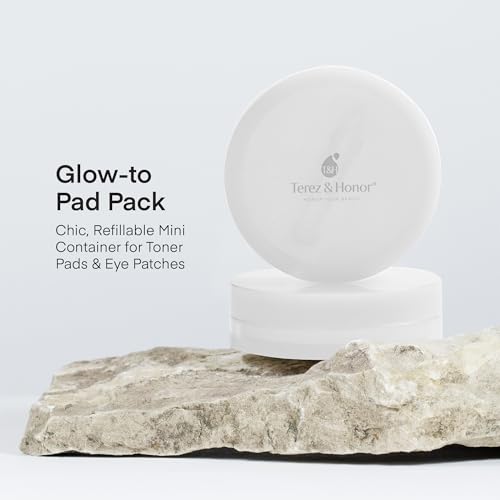 Korean Travel Skincare Container - Reusable Pad Storage
