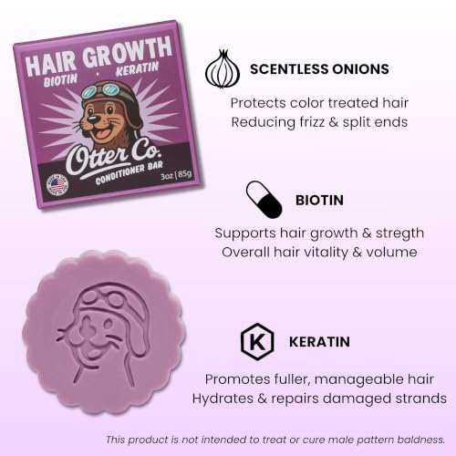 Biotin & Onion Hair Growth Conditioner Bar for Thinning Hair