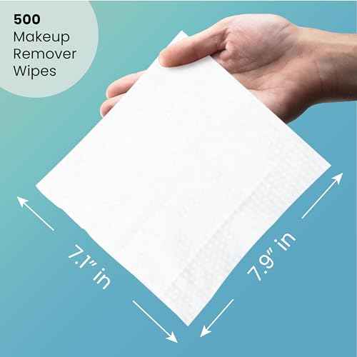 Travel Well Makeup Remover Wipes - 500 Count, Individually Wrapped - Natural Aloe Non-Woven Facial Wipes - Bulk Travel Essentials & Hotel Toiletries