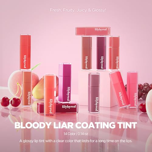 lilybyred Bloody Liar Coating Tint - Long-Lasting Lip Stain