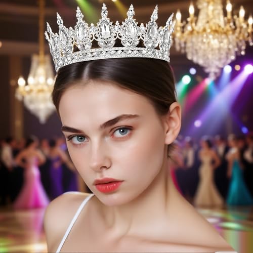 Crystal Tiara Crown for Women & Girls