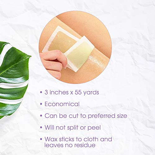 Satin Smooth Non-Woven Waxing Cloth Roll, 3 in x 55 yards