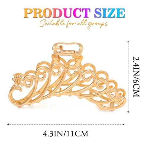 CAKURE Hair Claw Clips Metal Gold Hair Clips Fancy Claws Hair Accessories for Women