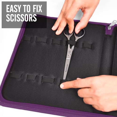 10-Shear Storage Case with Full Zipper - Purple