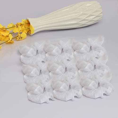 9 Pcs Light Up White Scrunchies, 3 Light Modes Halloween Led Hair Tie, Light Scrunchy for Girls, Glow Bands Ponyair Htail Holder Glow in the Dark Hair Accessories Neon Rave party supplies (White)