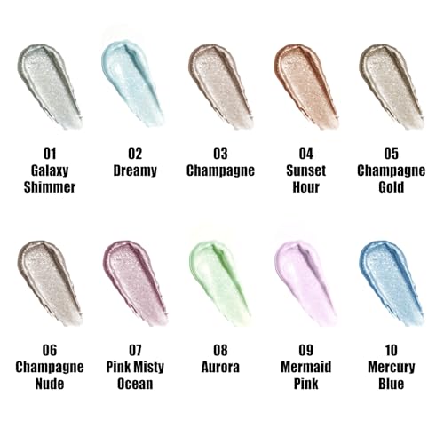 QIC Liquid Glitter Eyeshadow - Pink Crystal Shimmer