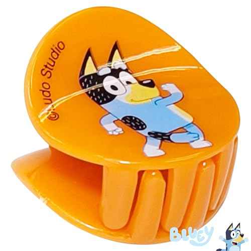 LUV HER Bluey Girls Butterfly Hair Clips - 8 Cute Hair Clips with Small Soft Claw, Clips for Every Occasion - Multi Color with Your Favorite Bluey Characters - Ages 3+