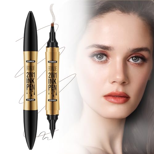 3-in-1 Eyebrow & Eyeliner Pen - Waterproof, Long-Lasting