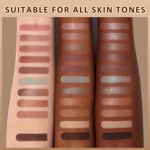 UCANBE 16 Color Baked Eyeshadow Palette with 15PCS Brushes Makeup Set,Matte&Shimmer Blend Eyeshadow for Women&Girls,Highly Pigmented Long Lasting Waterproof Make Up Pallet