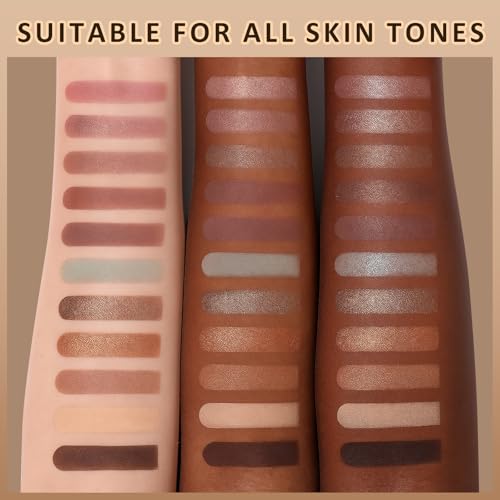 UCANBE 16 Color Eyeshadow Palette with 15 Brushes - Matte & Shimmer