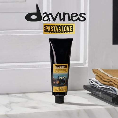 Davines Pasta & Love Medium-Hold Styling Paste, Workable Hair Paste - Provides Satin Finish, Texture & Elastic Hold for Versatile Men's Styling, 4.23 Fl Oz