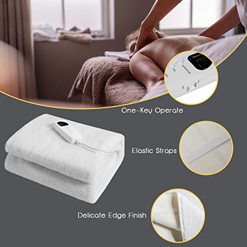 Giantex Heated Massage Table Warmer Pad - 5 Heat Settings, 71 x 30 Inches