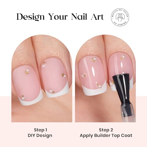 Beetles Extra Short Pink French Nail Tip Press On Kit 210Pcs C - XS