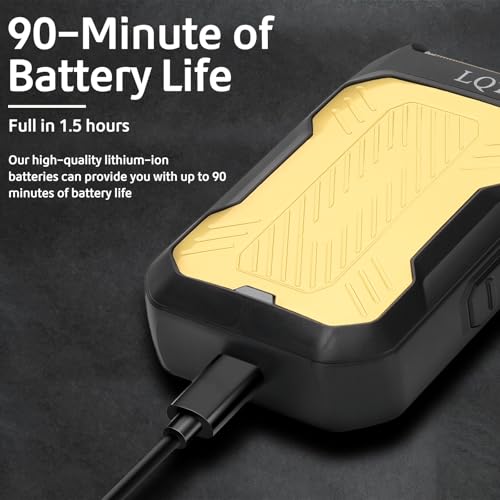 LQT? Mini Foil Shaver, Portable Cordless Electric Shaver for Men, Equipped with a Set of Replacement Heads, USB-C Charging Cable, and Cleaning Brush, Suitable for Travel and Home use (Black)