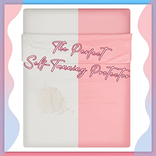 Irenare Self Tan Sleep Sack Breathable Self Tanning Sheets Self Tanning Bed Sheet Protector Self Tan Sleep Bag Travel and Camping Sheet Sleeping Bag Liner for Outdoor Travel Hiking(Pink)