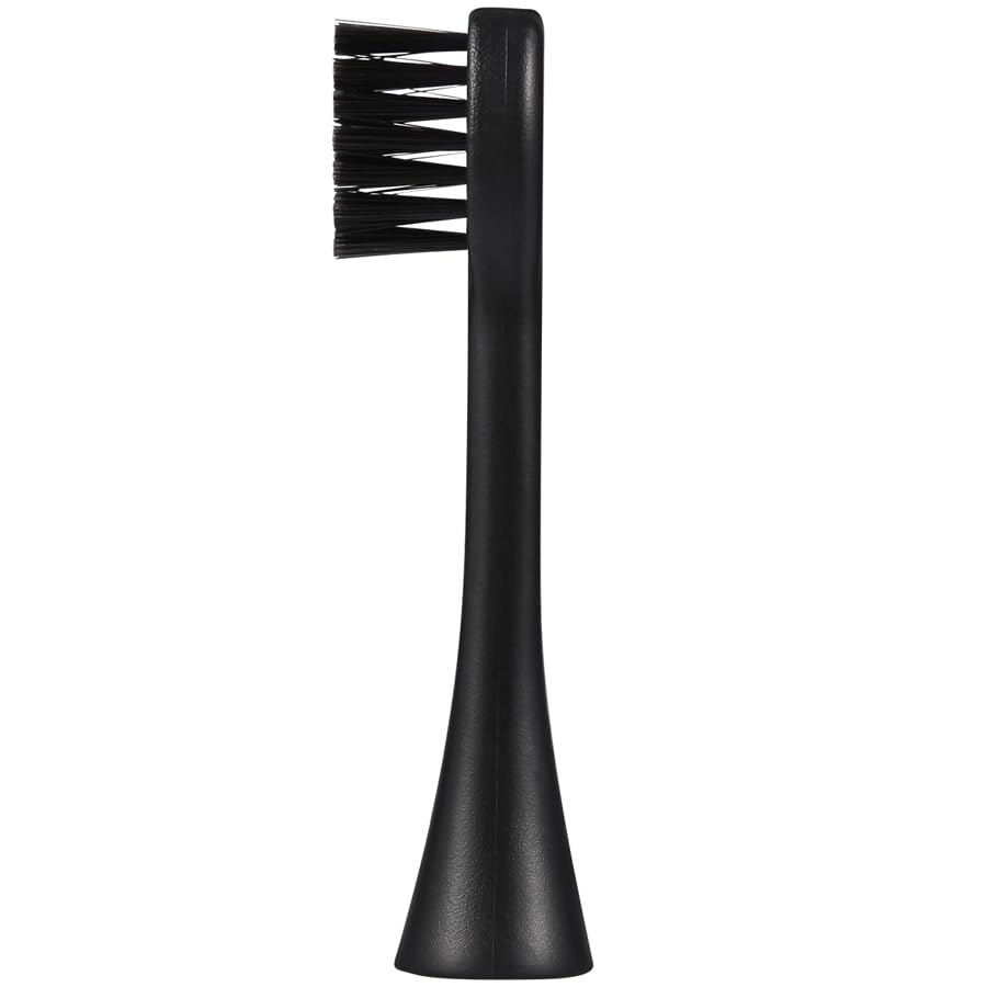 6 Pcs Replacement Toothbrush Heads for Curaprox Hydrosonic Electric Toothbrush Adults with Dust Cover, Black