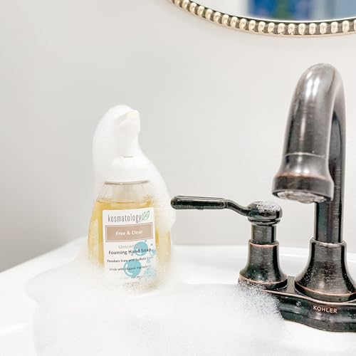 kosmatology Free & Clear Organic Foaming Hand Soap | Moisturizing Hand Wash | Clean Ingredients, Free of Artificial Scent and Essential Oils | 8.5 oz