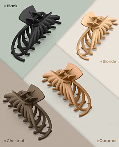 OPAUL Large Hair Claw Clips for Thick Hair, 4 Pack