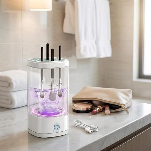 Electric Makeup Brush Cleaner - USB Automatic Spin