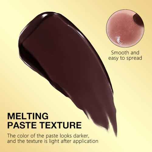 Brown Honey Butter Lipstick Tinted Lip Balm, Shine Moisturizing Plumper Lipstick for Women, Natural Nourishing Hydrating Lip Gloss Stain for Dry Lips, Lightweight Lip Liner Care Makeup, Vegan