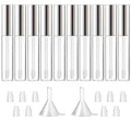 10ML Empty Lip Gloss Containers - 10 Pack Refillable Tubes with Wand