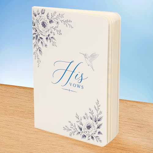 NELXI Vow Books for Bride & Groom Set of 2 4x6 Inches Black & White with Keepsake Cards – Personalized Wedding Promise Journals, His and Hers 2026