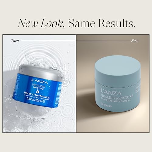 L'ANZA Healing Moisture Moi Moi Hair Masque, Moisturizes and Refreshes Dry and Coarse Hair, Rich With Bamboo Codifying Complex, Sulfate-free, Paraben-free, Gluten-free Formula (6.8 Fl Oz)