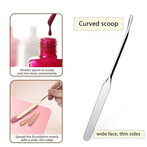 Rowcay Acrylic Makeup Palette Set 2-Pack with Spatula