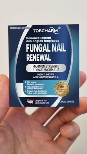Extra Strength Toenail Fungus Treatment with 25% Undecylenic Acid & Tea Tree Oil - 2 Pcs