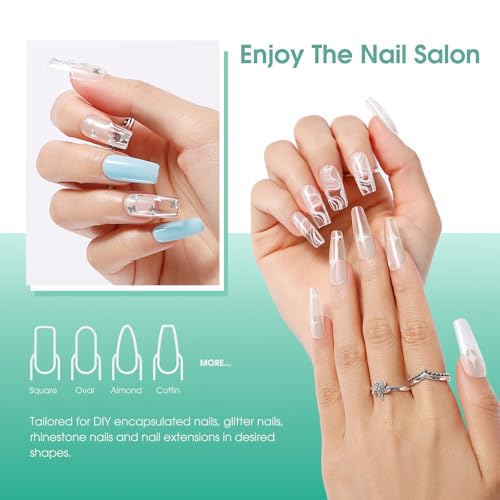 ROSALIND Clear Poly Nail Gel 2oz - UV/LED Nail Extension Builder Gel