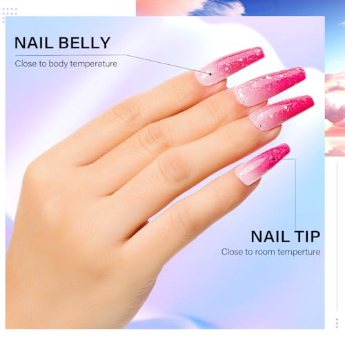 Nicedeco Gel Nail Polish 1 Pcs 15ml Color Changing Gel Polish Soak Off LED U V Gel for Nail Art Manicure Salon DIY -BJ01