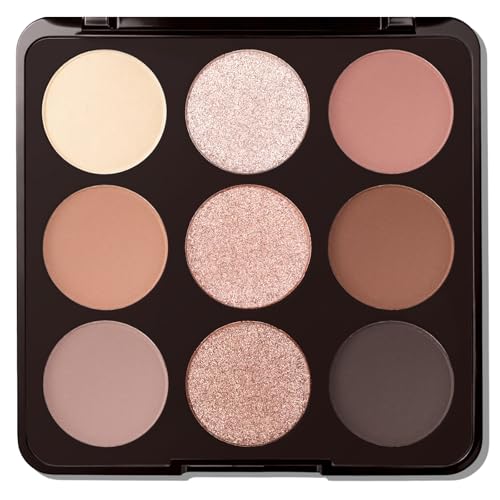 Erinde 9-Color Nude Eyeshadow Palette with Mirror
