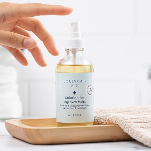 Ingrown Hair Treatment Spray 4 oz | Prevent &Treat Razor Burn, Ingrown Hairs, Hair Bumps, Bikini Bumps | Post-Wax Exfoliant for Women, Men & Teens | Natural Ingredients | Made in USA