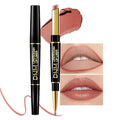 Velvet Matte Lipstick & Liner Combo Set - 2-in-1 Dual End