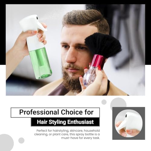 Continuous Mist Spray Bottle – Ultra Fine for Hair Styling, Salon