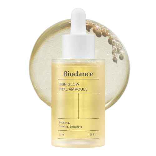 Biodance Skin Glow Vital Ampoule, Total Care Serum, Brightening, Anti-Aging, Probiotic Complex Ampoule | 1.69 fl. oz x 1 ea