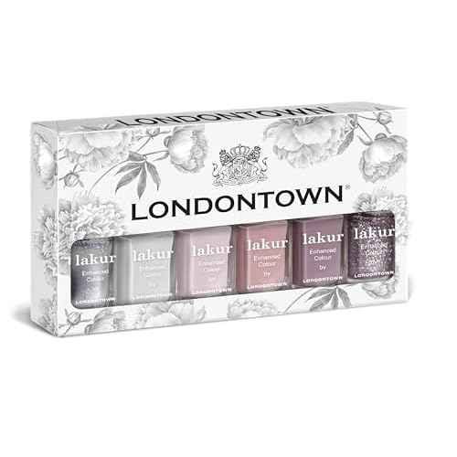 LONDONTOWN I Do! Bridal Set - 21+ Free Vegan Cruelty-Free Nail Polish Wedding Collection, Shimmery Romantic Red Pink Colors, 6-Pc 0.40fl oz