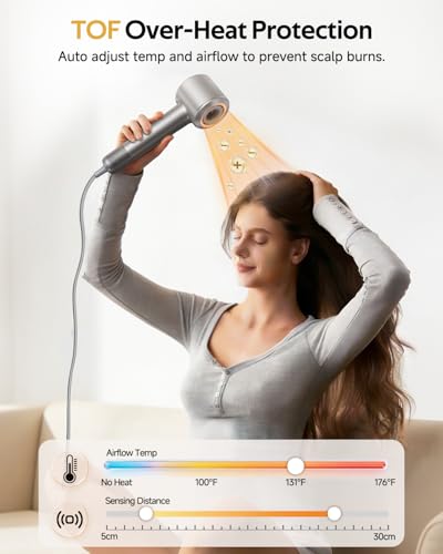BYZEEYA A87 Pro Ionic Hair Dryer – 7 Modes, AI Temp Control