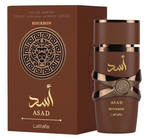 Lattafa Asad Bourbon Unisex Eau de Parfum Spray 3.4 oz