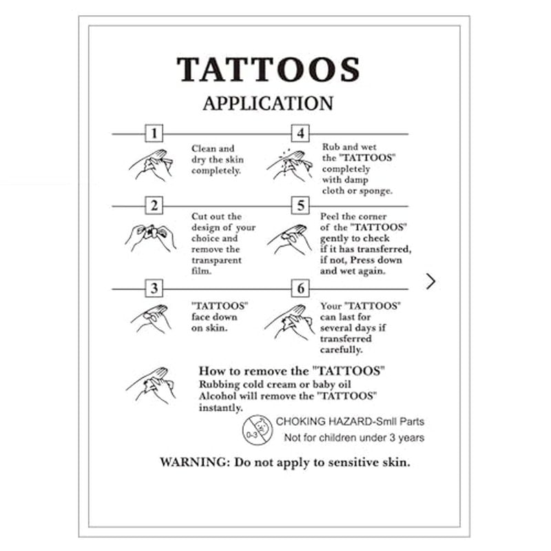 Wild Plant 6 Sheets Temporary Tattoos for Men Adults Wildflower Hibiscus Pink Flower in a Watercolor Style Isolated Full Name of The Temporary tattoo for Women Neck Arm Chest for Woman