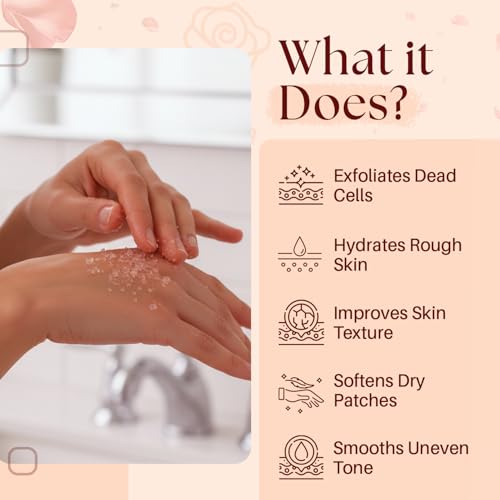 Himalayan Salt Body Scrub with Collagen & Rose Oil - 12 fl oz - Mystére Beauté