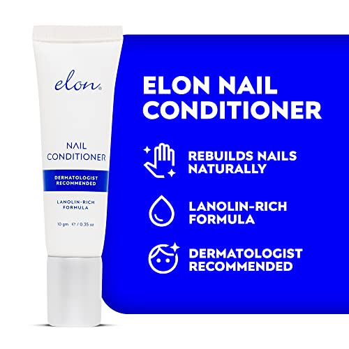 Elon Lanolin Nail & Cuticle Conditioner - Repair Cream for Brittle Nails (10g)