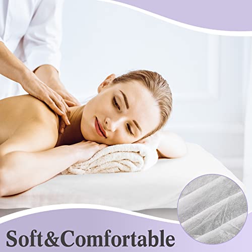 Buryeah 50 Pcs Disposable Massage Table Sheets - Soft Non-Woven Covers