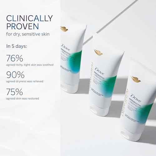 Dove Body Cream Serum Prebiotic + Protection for Dry, Sensitive Skin, with Pro-Vitamin B5, Stearic Acid and Peptides Lotion, 8 oz